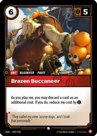 Brazen Buccaneer (002/298) [Origins] Foil