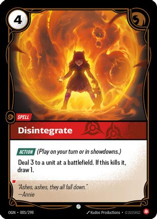 Disintegrate (005/298) [Origins] Foil