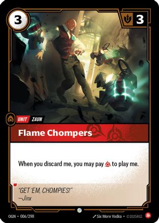 Flame Chompers (006/298) [Origins] Foil