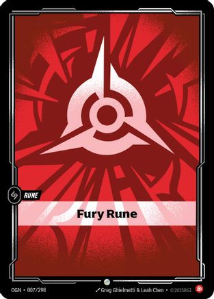 Fury Rune (007/298) [Origins] Foil