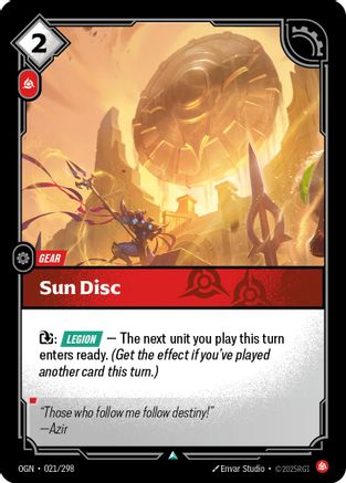 Sun Disc (021/298) [Origins]