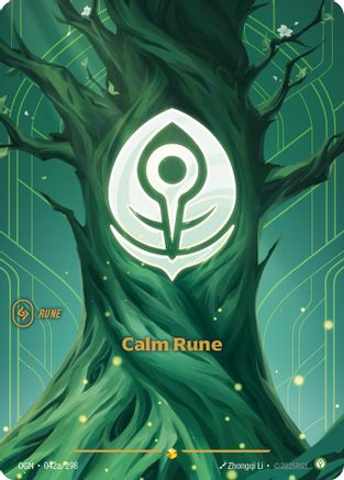 Calm Rune (Alternate Art) (042a/298) [Origins]