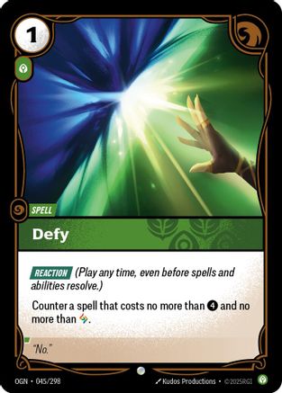 Defy (045/298) [Origins] Foil