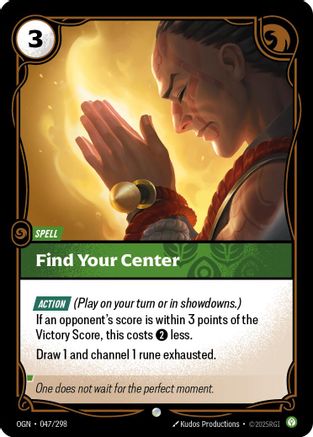 Find Your Center (047/298) [Origins] Foil