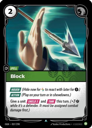 Block (057/298) [Origins] Foil