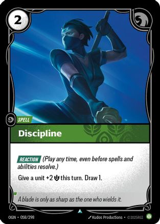 Discipline (058/298) [Origins] Foil
