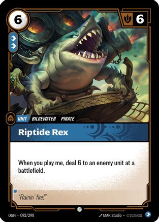 Riptide Rex (092/298) [Origins] Foil