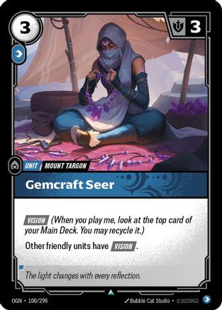 Gemcraft Seer (100/298) [Origins] Foil