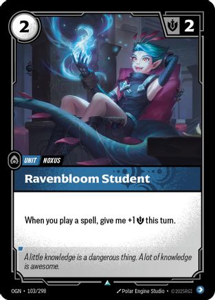 Ravenbloom Student (103/298) [Origins] Foil