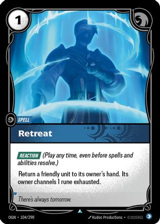 Retreat (104/298) [Origins] Foil
