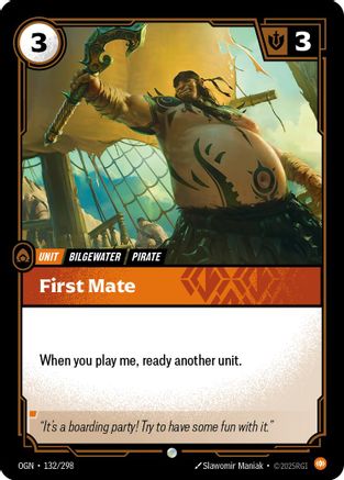 First Mate (132/298) [Origins] Foil