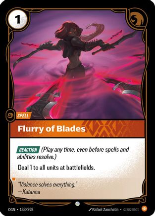 Flurry of Blades (133/298) [Origins] Foil