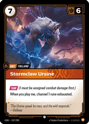 Stormclaw Ursine (137/298) [Origins]