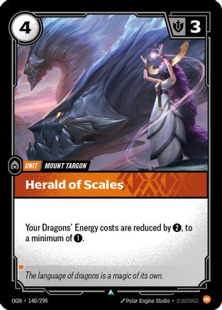 Herald of Scales (140/298) [Origins] Foil