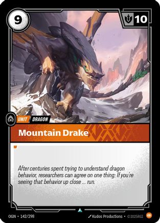 Mountain Drake (142/298) [Origins] Foil
