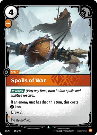 Spoils of War (144/298) [Origins] Foil