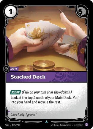 Stacked Deck (183/298) [Origins] Foil