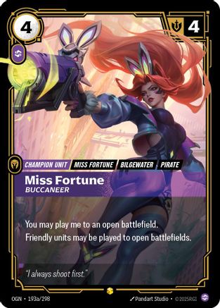 Miss Fortune - Buccaneer (Alternate Art) (193a/298) [Origins]