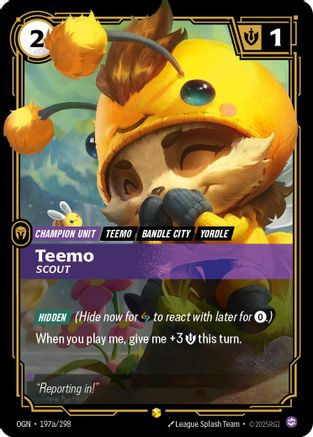 Teemo - Scout (Alternate Art) (197a/298) [Origins]