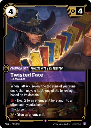 Twisted Fate - Gambler (200/298) [Origins]