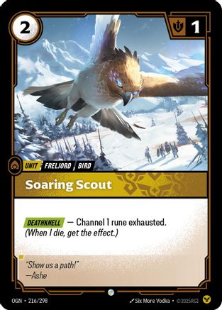 Soaring Scout (216/298) [Origins] Foil