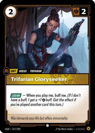 Trifarian Gloryseeker (217/298) [Origins] Foil