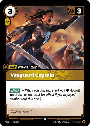 Vanguard Captain (218/298) [Origins] Foil