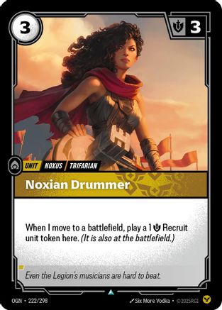 Noxian Drummer (222/298) [Origins] Foil
