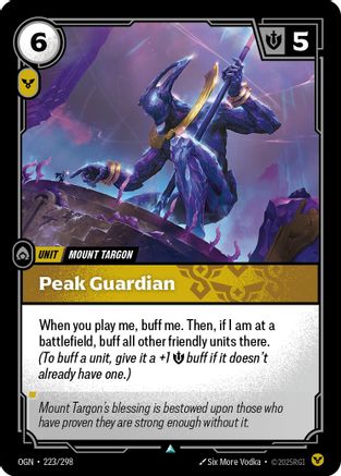 Peak Guardian (223/298) [Origins] Foil