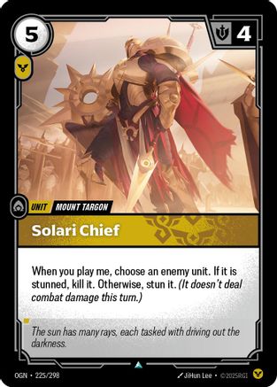 Solari Chief (225/298) [Origins] Foil