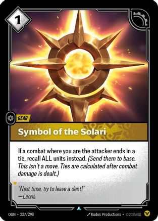 Symbol of the Solari (227/298) [Origins] Foil