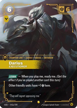 Darius - Executioner (Alternate Art) (243a/298) [Origins]