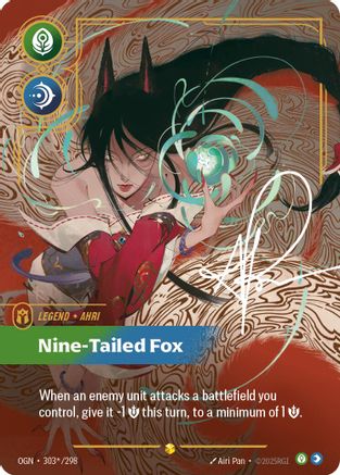Ahri - Nine-Tailed Fox (Alternate Art) (303*/298) [Origins]