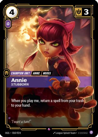 Annie - Stubborn (010/024) [Origins Proving Grounds]