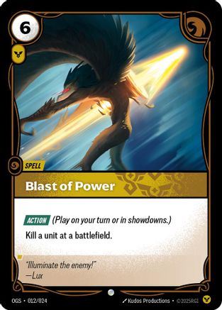 Blast of Power (012/024) [Origins Proving Grounds] Foil