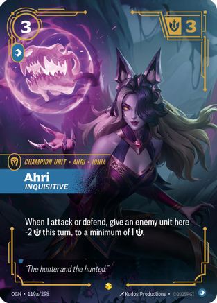 Ahri - Inquisitive (Alternate Art) (119a/298) [Origins]