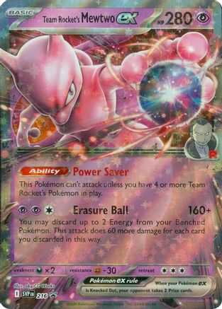 Team Rocket's Mewtwo ex 216/null [SV Scarlet & Violet Promo Cards] (Holofoil)