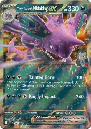 Team Rocket's Nidoking ex 217/null [SV Scarlet & Violet Promo Cards] (Holofoil)