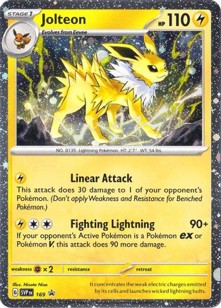 Jolteon (Cosmos Holo) 169/null [SV Scarlet & Violet Promo Cards] (Holofoil)