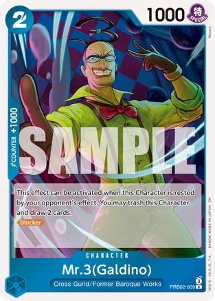 Mr.3(Galdino) [Premium Booster -The Best- Vol. 2] Rare