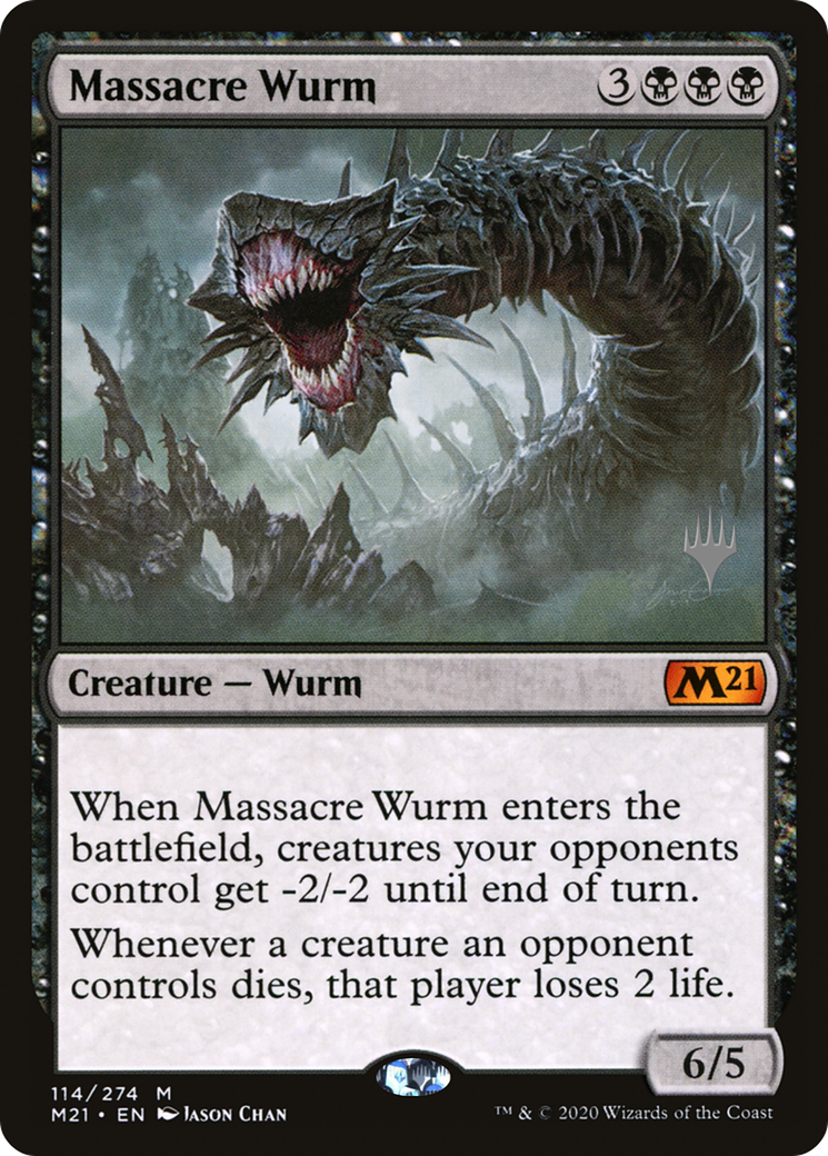 Massacre Wurm (PPM21-114) - Core Set 2021 Promos Foil