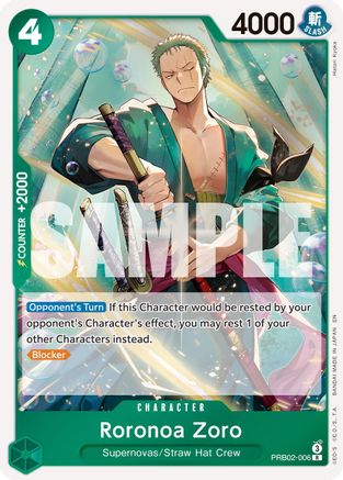 Roronoa Zoro [Premium Booster -The Best- Vol. 2] Rare