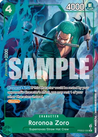 Roronoa Zoro (Alternate Art) [Premium Booster -The Best- Vol. 2] Rare