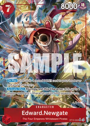 Edward.Newgate - ST15-002 (Alternate Art) [Premium Booster -The Best- Vol. 2] Super Rare