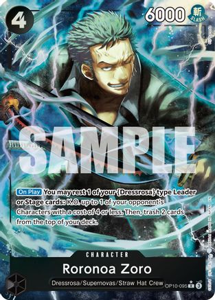Roronoa Zoro - OP10-095 (Alternate Art) [Premium Booster -The Best- Vol. 2] Rare