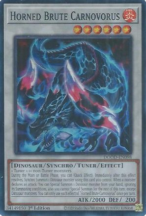 Horned Brute Carnovorus [DOOD-EN098] Super Rare