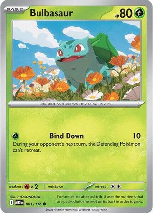 Bulbasaur 001/132 [ME01 Mega Evolution] (Reverse Holofoil)
