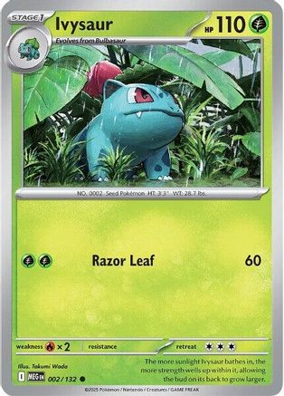 Ivysaur 002/132 [ME01 Mega Evolution] (Reverse Holofoil)