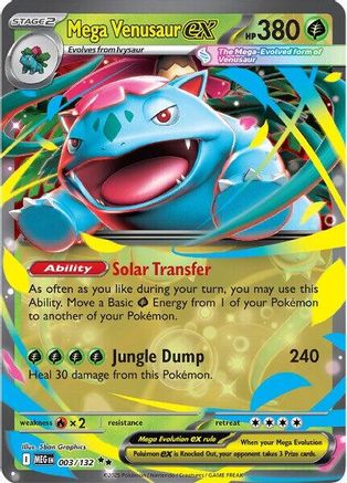 Mega Venusaur ex 003/132 [ME01 Mega Evolution] (Holofoil)