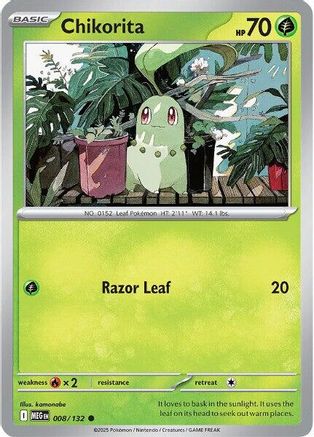Chikorita 008 [ME01 Mega Evolution] (Reverse Holofoil)